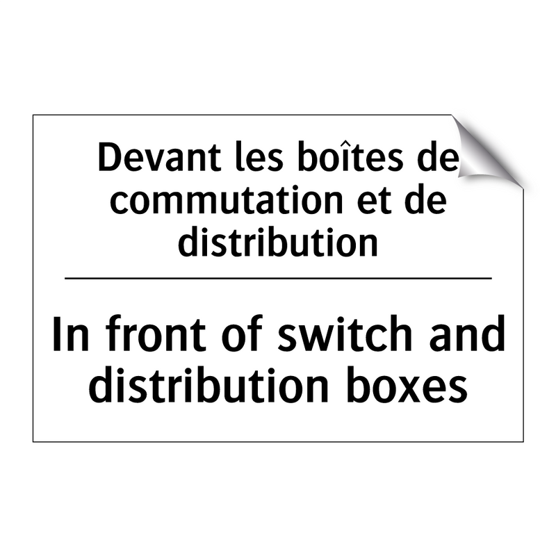 Devant les boîtes de commutation  /.../ - In front of switch and distribution  /.../