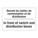 Devant les boîtes de commutation  /.../ - In front of switch and distribution  /.../