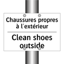 Chaussures propres à l'extérieur /.../ - Clean shoes outside