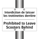 Interdiction de laisser les trottinettes  /.../ - Prohibited to Leave Scooters Behind /.../