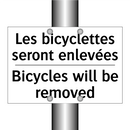 Les bicyclettes seront enlevées /.../ - Bicycles will be removed