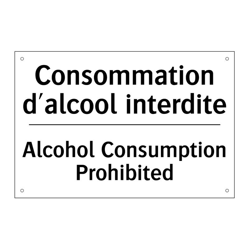 Consommation d'alcool interdite /.../ - Alcohol Consumption Prohibited