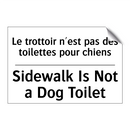 Le trottoir n'est pas des toilettes  /.../ - Sidewalk Is Not a Dog Toilet