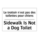 Le trottoir n'est pas des toilettes  /.../ - Sidewalk Is Not a Dog Toilet