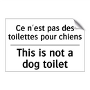 Ce n'est pas des toilettes pour  /.../ - This is not a dog toilet