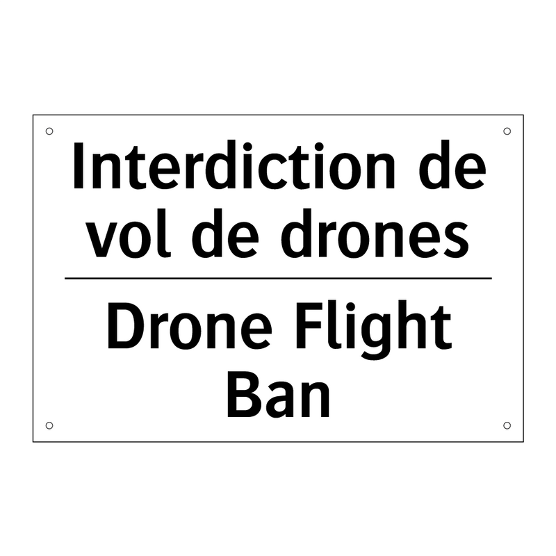 Interdiction de vol de drones - Drone Flight Ban