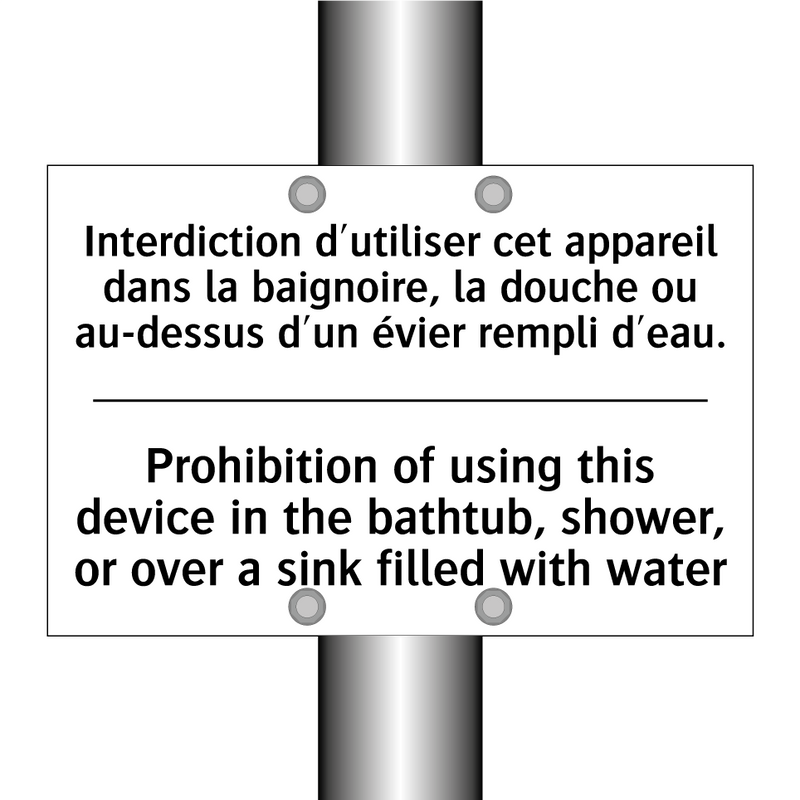 Interdiction d'utiliser cet appareil  /.../ - Prohibition of using this device  /.../