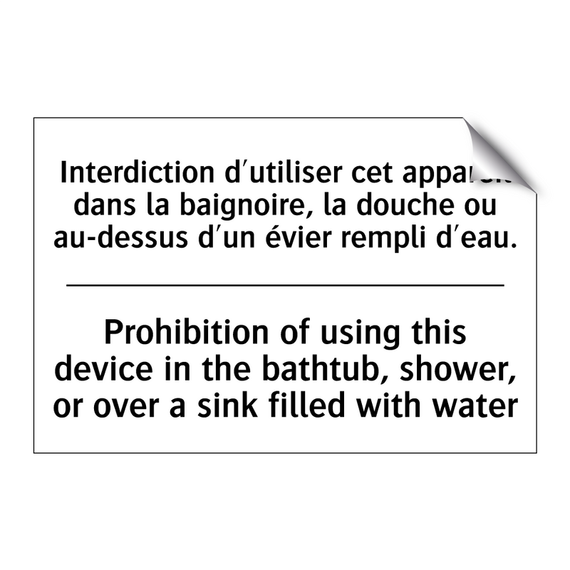 Interdiction d'utiliser cet appareil  /.../ - Prohibition of using this device  /.../