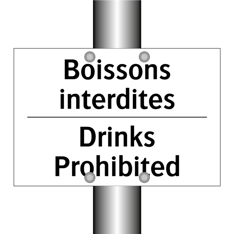 Boissons interdites - Drinks Prohibited