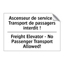 Ascenseur de service - Transport  /.../ - Freight Elevator - No Passenger  /.../