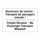 Ascenseur de service - Transport  /.../ - Freight Elevator - No Passenger  /.../