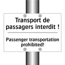 Transport de passagers interdit  /.../ - Passenger transportation prohibited! /.../