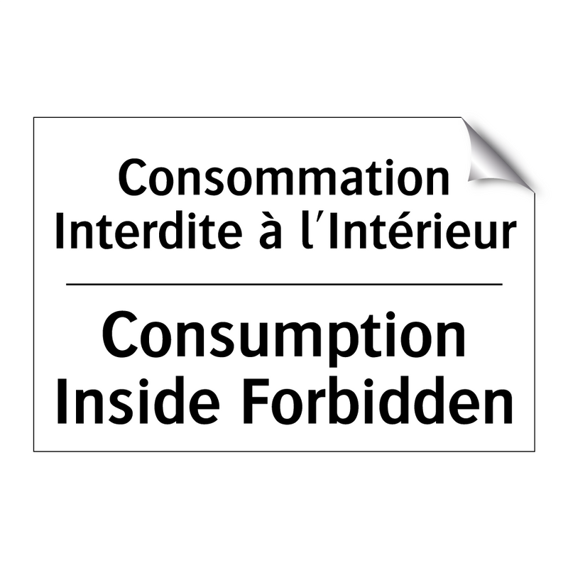 Consommation Interdite à l'Intérieur /.../ - Consumption Inside Forbidden
