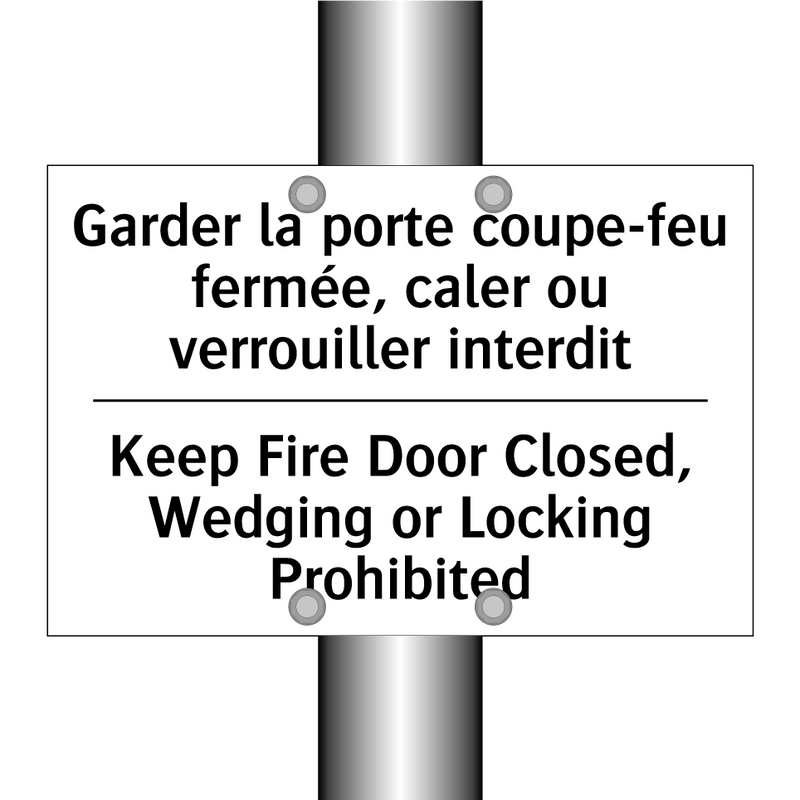 Garder la porte coupe-feu fermée,  /.../ - Keep Fire Door Closed, Wedging  /.../