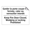 Garder la porte coupe-feu fermée,  /.../ - Keep Fire Door Closed, Wedging  /.../