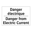 Danger électrique - Danger from Electric Current