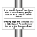 Il est interdit d'amener des chiens  /.../ - Bringing dogs into the sales area  /.../