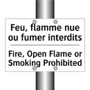 Feu, flamme nue ou fumer interdits /.../ - Fire, Open Flame or Smoking Prohibited /.../