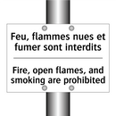 Feu, flammes nues et fumer sont  /.../ - Fire, open flames, and smoking  /.../