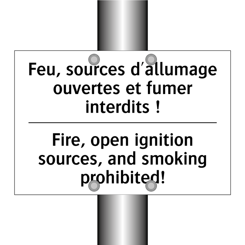 Feu, sources d'allumage ouvertes  /.../ - Fire, open ignition sources, and  /.../