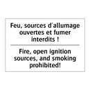 Feu, sources d'allumage ouvertes  /.../ - Fire, open ignition sources, and  /.../