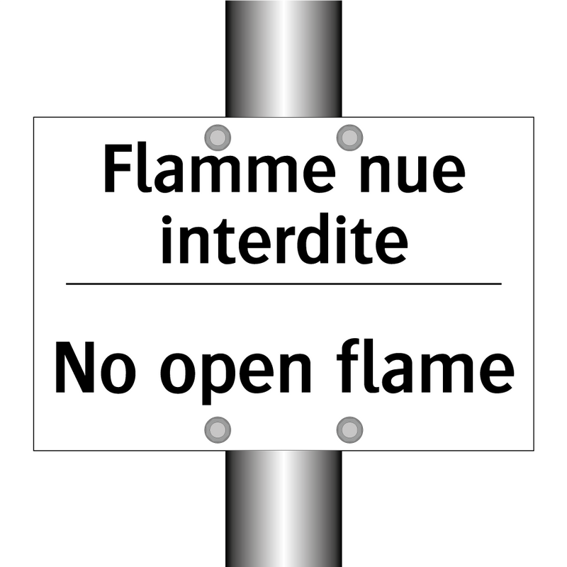 Flamme nue interdite - No open flame