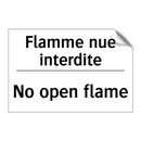 Flamme nue interdite - No open flame