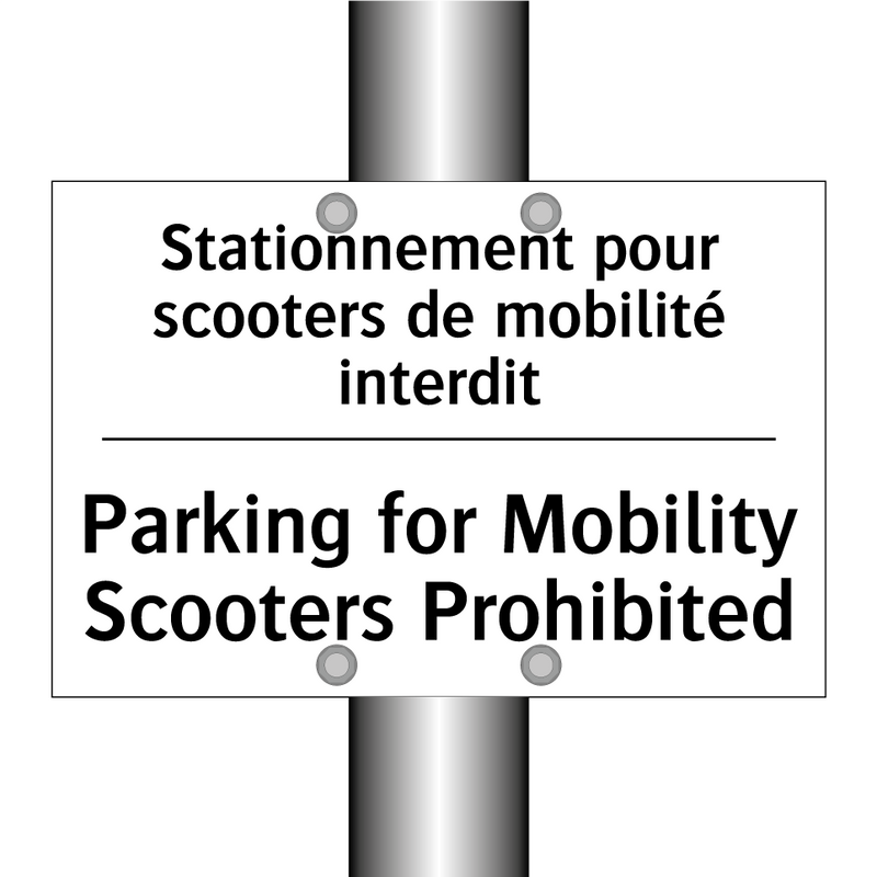 Stationnement pour scooters de  /.../ - Parking for Mobility Scooters  /.../