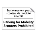Stationnement pour scooters de  /.../ - Parking for Mobility Scooters  /.../