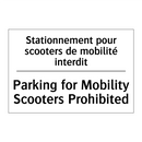 Stationnement pour scooters de  /.../ - Parking for Mobility Scooters  /.../