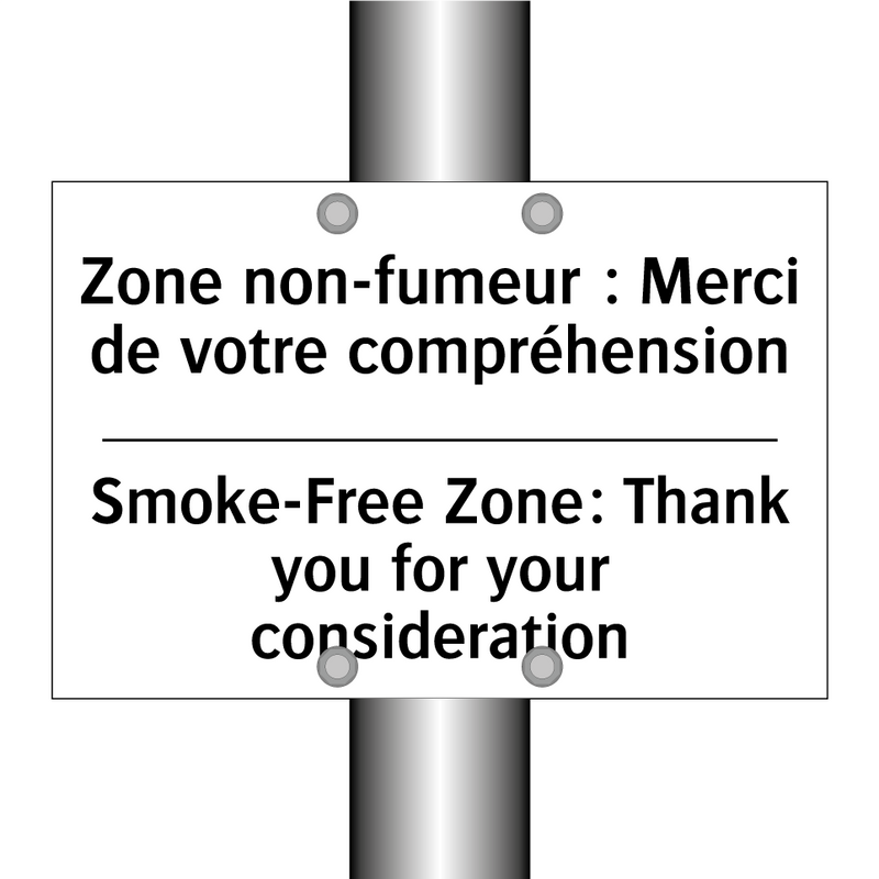 Zone non-fumeur : Merci de votre  /.../ - Smoke-Free Zone: Thank you for  /.../
