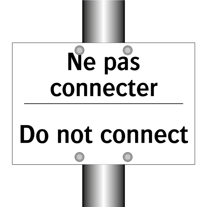 Ne pas connecter - Do not connect