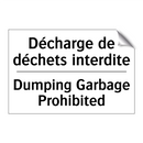 Décharge de déchets interdite - Dumping Garbage Prohibited