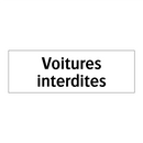 Voitures interdites