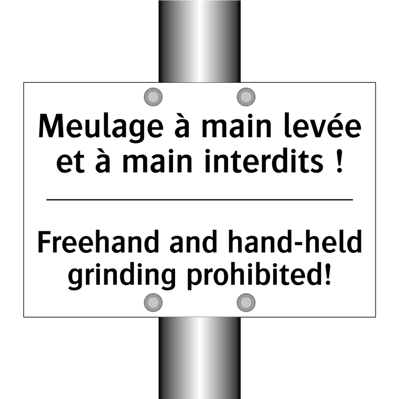 Meulage à main levée et à main  /.../ - Freehand and hand-held grinding  /.../