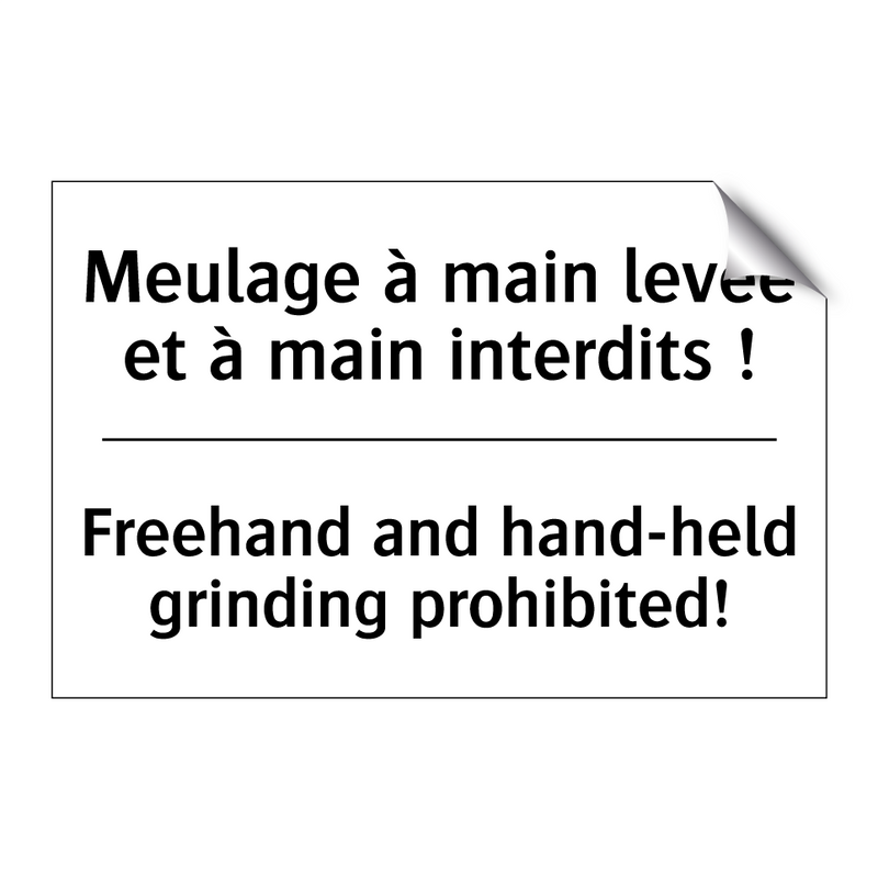 Meulage à main levée et à main  /.../ - Freehand and hand-held grinding  /.../