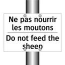 Ne pas nourrir les moutons - Do not feed the sheep