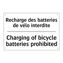 Recharge des batteries de vélo  /.../ - Charging of bicycle batteries  /.../