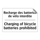 Recharge des batteries de vélo  /.../ - Charging of bicycle batteries  /.../