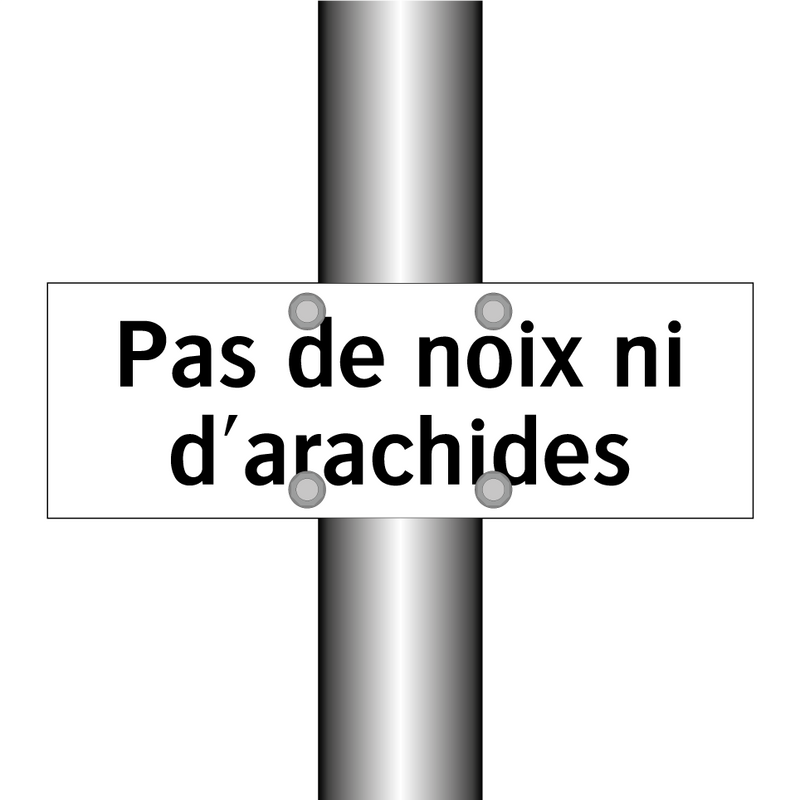 Pas de noix ni d'arachides