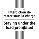 Interdiction de rester sous la  /.../ - Staying under the load prohibited /.../