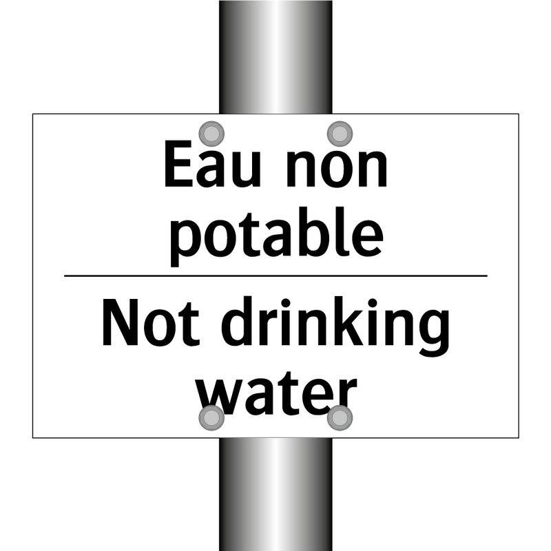 Eau non potable - Not drinking water
