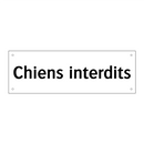 Chiens interdits