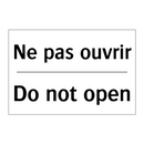 Ne pas ouvrir - Do not open