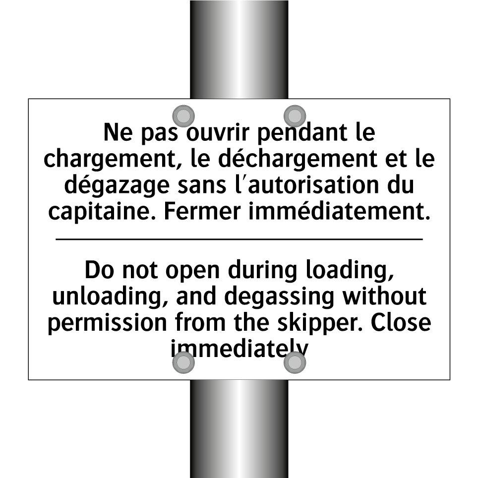 Ne pas ouvrir pendant le chargement,  /.../ - Do not open during loading, unloading,  /.../