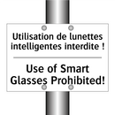 Utilisation de lunettes intelligentes  /.../ - Use of Smart Glasses Prohibited! /.../