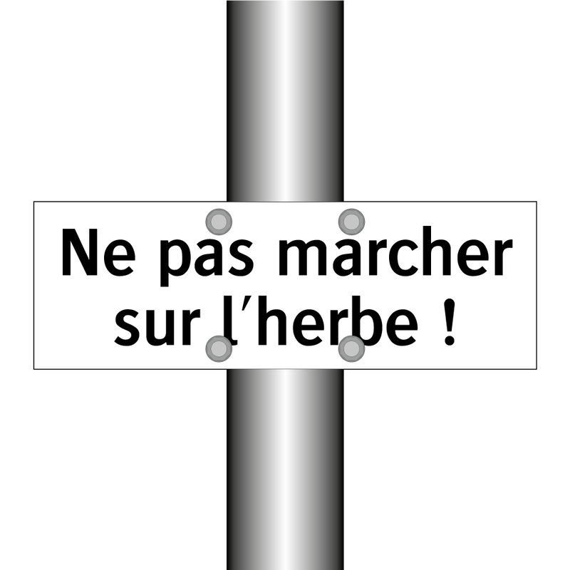 Ne pas marcher sur l'herbe !