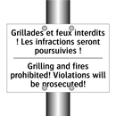 Grillades et feux interdits !  /.../ - Grilling and fires prohibited!  /.../