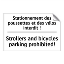 Stationnement des poussettes et  /.../ - Strollers and bicycles parking  /.../