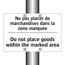 Ne pas placer de marchandises  /.../ - Do not place goods within the  /.../
